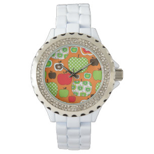 Montre Motif mignon d'illustration de pomme