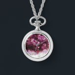 Montre Motif minéral moderne chic mauve améthyste<br><div class="desc">Montre avec motif moderne chic améthyste minéral gemstone. Design élégant et élégant.</div>