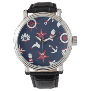 Montre Motif nautique de mer