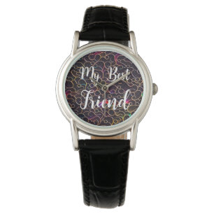 Montre motif ondulé