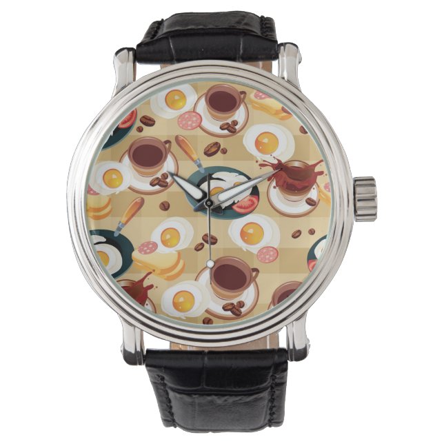 Montre Motif petit-déjeuner 3 (devant)