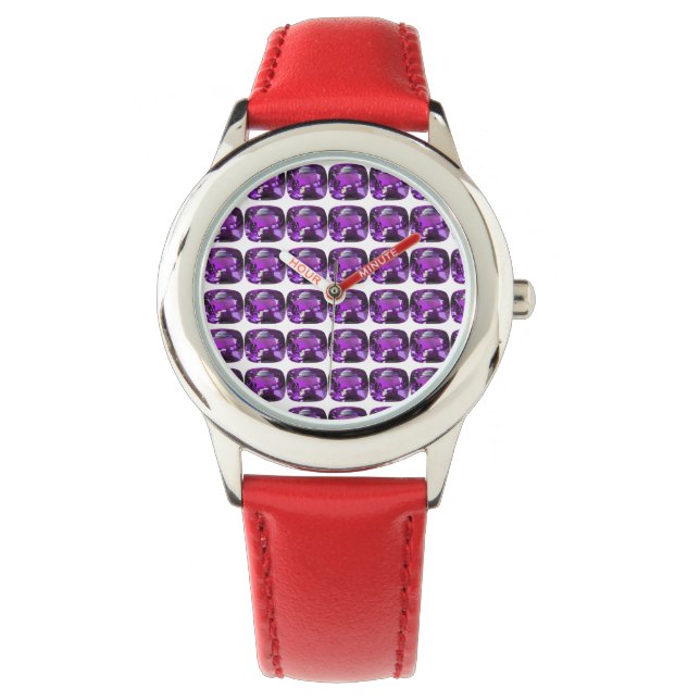 Montre Motif pourpre (devant)