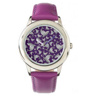 Montre Motif pourpre de requin