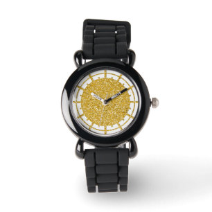 Montre Motif PURE GOLD Splatter + votre image