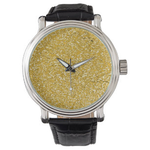 Montre Motif PURE GOLD Splatter + votre texte