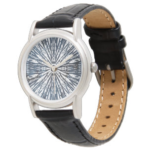 Montre Motif radial Indigo Ink