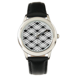 Montre Motif rayé de plaid