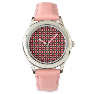 Montre Motif rose Brown