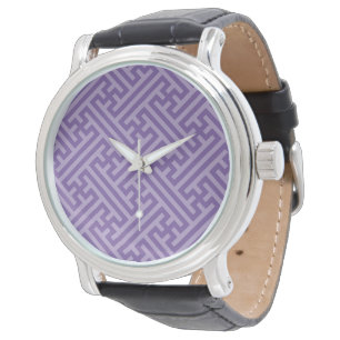 Montre Motif Sayagata, Japonais, Violet et Rose