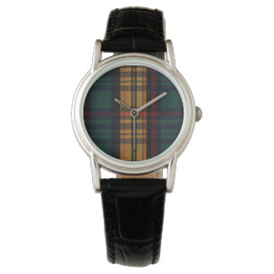 Montre Motif Tartan intemporel