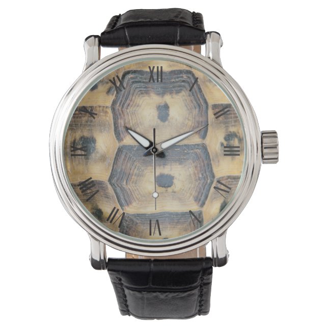 Montre Motif Tortoise Shell (devant)