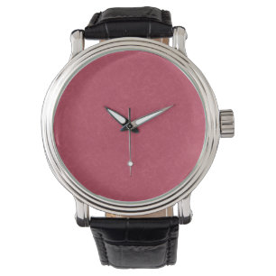 Montre Motif tourbillonnant rose profond texturé