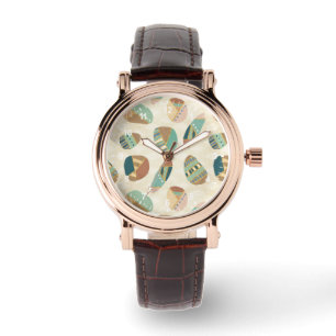 Montre Motif turquoise extérieur d'étape de Geo