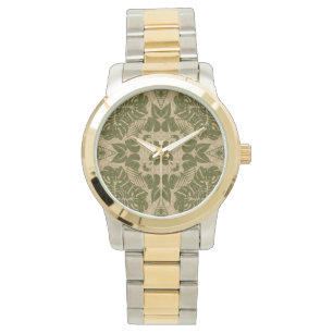 Montre Motif vintage de damassé d'art