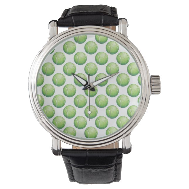 Montre Motifs de balle de tennis (devant)