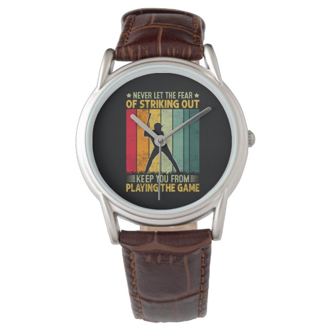 Montre Motivation de joueur de baseball (devant)