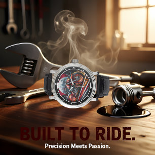 Montre moto fougueuse au clair de lune