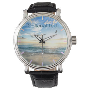 Montre Mouettes de plage du matin