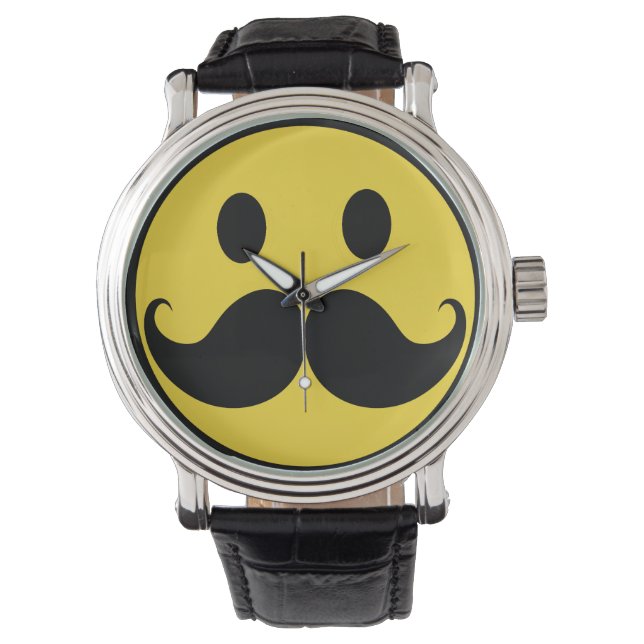 Montre Moustache rétro (devant)