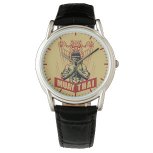 Montre Muay Thai Arts Martiaux Tigre Endormi Hommes