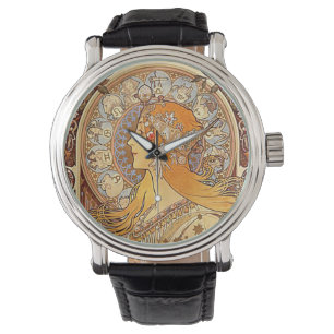 Montre Mucha Zodiac Wrist Watch