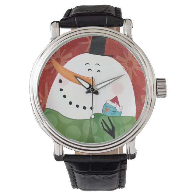 Montre Mug de Noël bleu avec cacao foncé (devant)