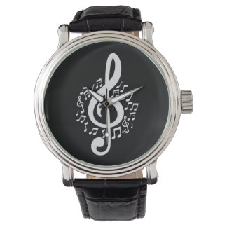 Montre Musique Treble Clef Watch Musicien Cadeau