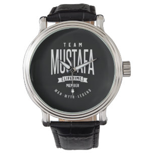 Montre Mustafa Nom personnalisé Cadeau Anniversaire