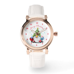 Montre Nain de Noël avec des cadeaux