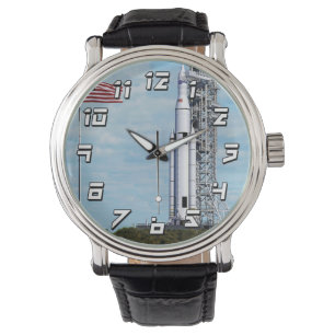Montre NASA SLS Système de lancement spatial Fusée sur l'