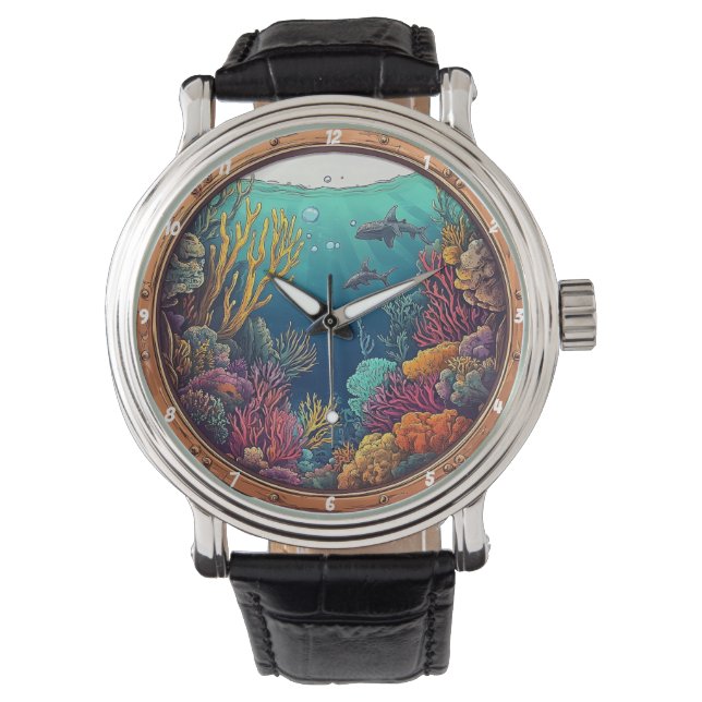 Montre Nautical Window Deep Sea Dream Underwater Marine (devant)