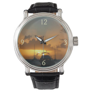 Montre Navires et Sunset Tropical Seascape