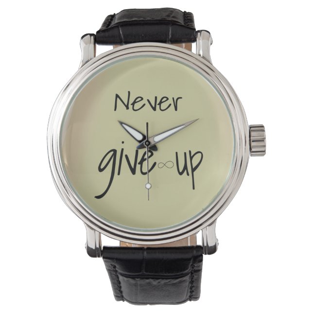 Montre Ne jamais abandonner (devant)