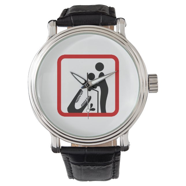 Montre Ne pas nourrir le bébé au Zoo du Crocodile (devant)