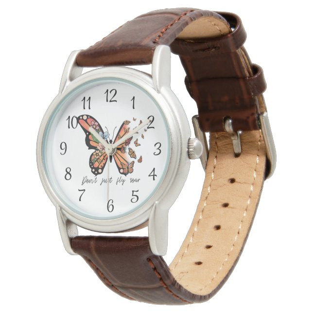 Montre Ne pas simplement voler le papillon (Incliné)