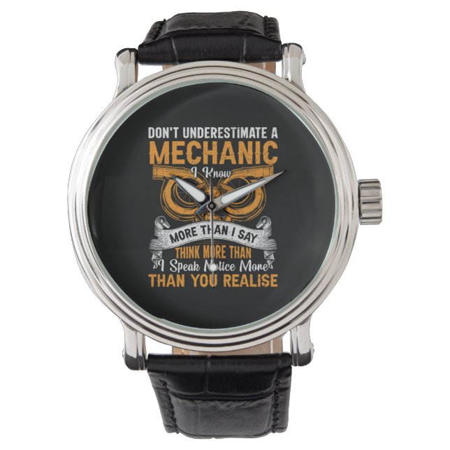 Montre Ne pas sous-estimer la mécanique (devant)