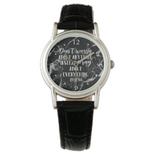 Montre Ne vous inquiétez pas prient le chrétien