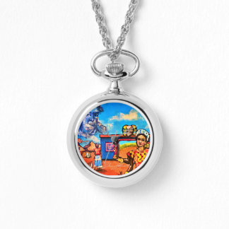 Montre Necklace Alloy Photo Watch