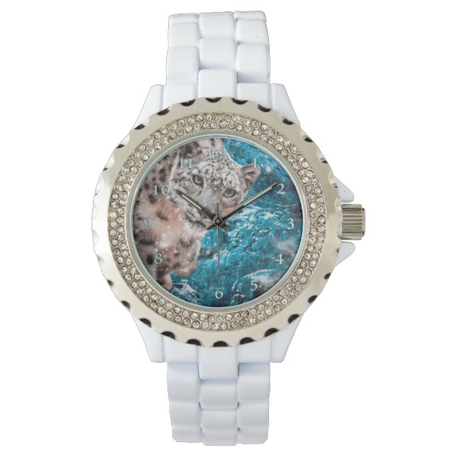 MONTRE NEIGE LEOPARD NUAGE MARCHER (devant)