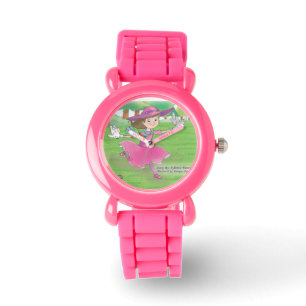 Montre Nellie avec le lapin et Fox regarder les enfants