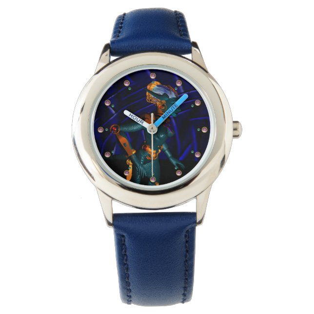 Montre NEMES /HYPER ANDROID, Blue Science Fiction Sci-Fi (devant)