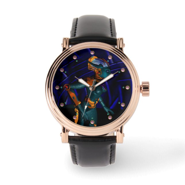 Montre NEMES /HYPER ANDROID, Blue Science Fiction Sci-Fi (Recto)