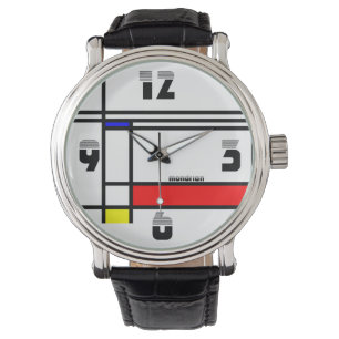 Montre Neo-plasticisme artistique style mondrien