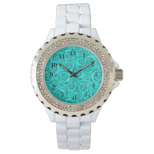 Montre néon bleu