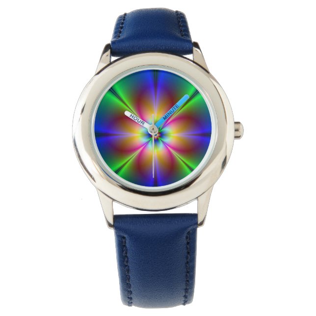 Montre Neon Daisy coloré (devant)