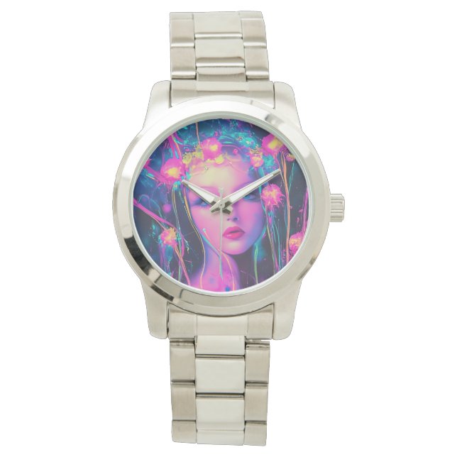 Montre Neon, déesse Alien (devant)