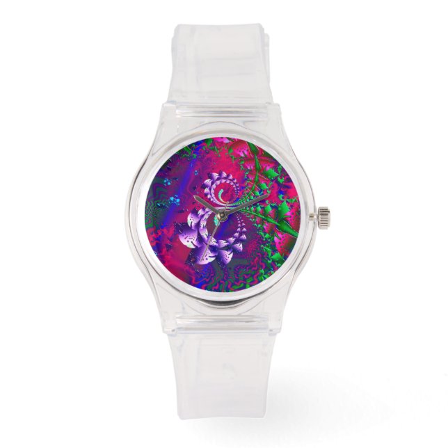 Montre Nerdberries Fractale psychédélique (Recto)