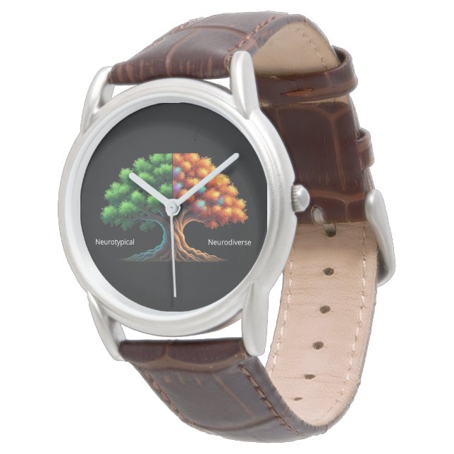 Montre Neurotypique vs Neurodiverse (Incliné)