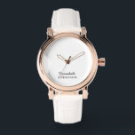 Montre Neutral Monogram Modern Minimalist Stylish Design<br><div class="desc">This neutral monogram design features a modern, minimalist, and stylish aesthetic perfect for watches. The clean lines and balanced layout create a sophisticated and timeless look suitable for both men and women. Ideal for anyone who appreciates subtle personalization, modern design, and elegance in everyday accessories. Makes a thoughtful gift for...</div>