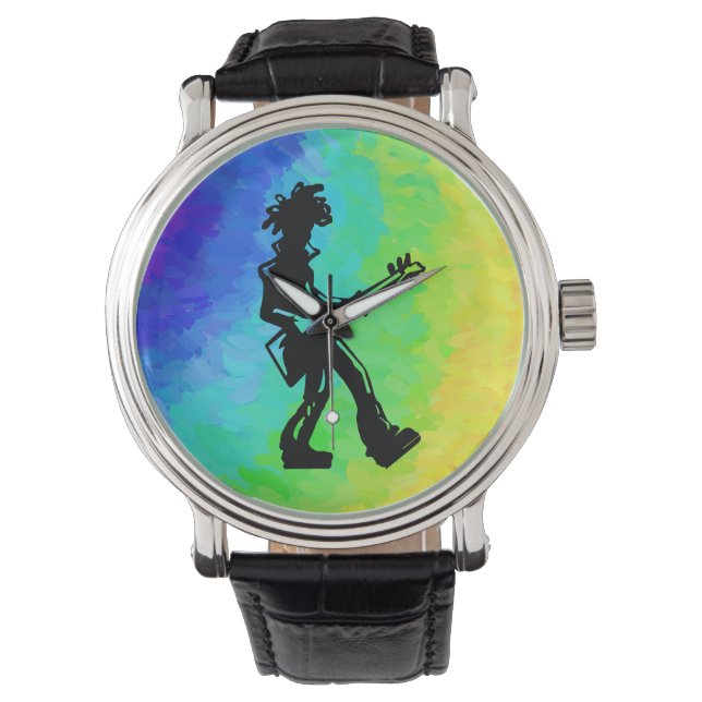 Montre New York Boogie Nights Guitare Rainbow (devant)